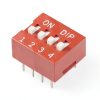 DIP Switch Red 4 Position DIYables 10‑Pack for Arduino Raspberry Pi-1