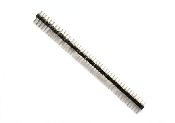 ESimpo 10pcs 1.0mm Pitch Male Pin Header 1X50P 180° SMT Gold-Plated-2