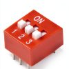 uxcell 5 Pcs Pink DIP Switch 3‑Way 2.54mm Pitch for Breadboard PCB-2