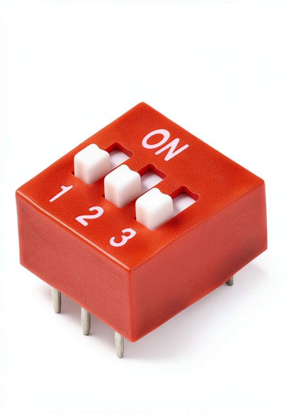 uxcell 5 Pcs Pink DIP Switch 3‑Way 2.54mm Pitch for Breadboard PCB-2