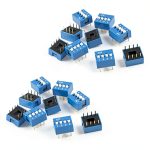 DIP Switch Double Row 8 Pin 4 Positions 2.54mm Pitch 20pcs Yohii-0