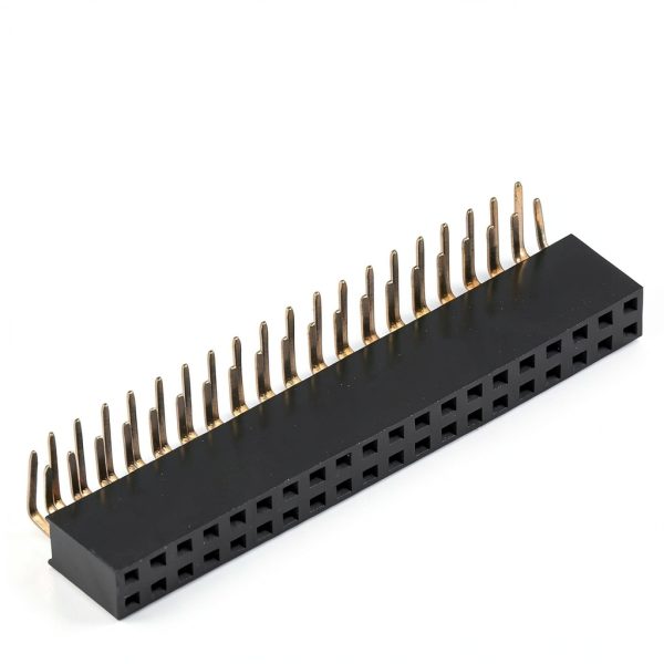 Female Pin Headers 3pcs 2x20 2.54mm Pitch Right Angle Row Jeanoko-3
