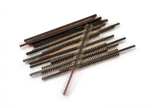 ESimpo 10pcs 1.0mm Pitch Male Pin Header 1X50P 180° SMT Gold-Plated-0