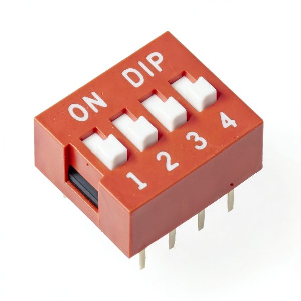 DIP Switch Red 4 Position DIYables 10‑Pack for Arduino Raspberry Pi-2