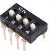 20 Pcs Black DIP Switch 1-4 Positions 2.54mm Pitch for PCB by uxcell-2
