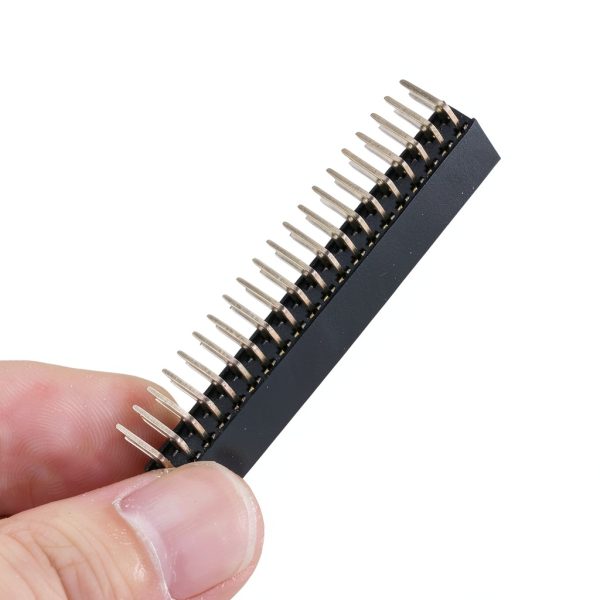 Female Pin Headers 3pcs 2x20 2.54mm Pitch Right Angle Row Jeanoko-5