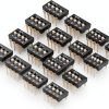 20 Pcs Black DIP Switch 1-4 Positions 2.54mm Pitch for PCB by uxcell-0
