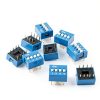 DIP Switch Double Row 8 Pin 4 Positions 2.54mm Pitch 20pcs Yohii-1