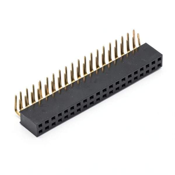 Female Pin Headers 3pcs 2x20 2.54mm Pitch Right Angle Row Jeanoko-7