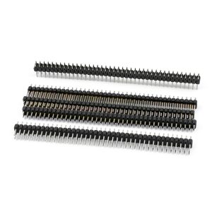 uxcell 5 Pcs 2x40 80 Pin 2.54mm Double Row Straight Male Pin Header-0