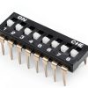 uxcell 20 Pcs Black DIP Switch 1-8 Positions 2.54mm Pitch for PCB-2