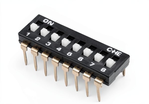 uxcell 20 Pcs Black DIP Switch 1-8 Positions 2.54mm Pitch for PCB-2