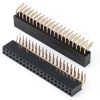 Female Pin Headers 3pcs 2x20 2.54mm Pitch Right Angle Row Jeanoko-4