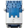USB Female 3.0 Plug 5PCS JJHXSM DIP Switch 90° Blue Rubber Core-2