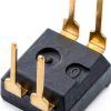 uxcell 5 Pcs Black DIP Switch Horizontal 2 Way 2.54mm Pitch for PCB-1