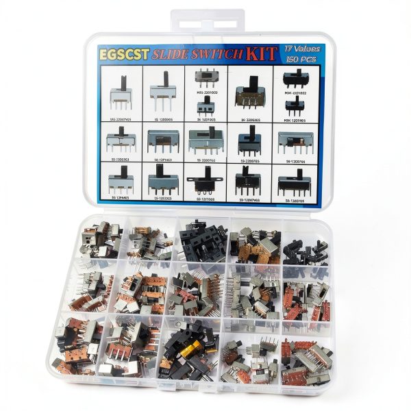 Mini Micro Slide Switch 150pcs Kit 17Values EGSCST DIP Switches-2