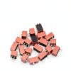 Fielect 20pcs DIP Switch Horizontal Toggle 1-2 Positions 2.54mm Pitch for Circuit Breadboards PCB Red-3