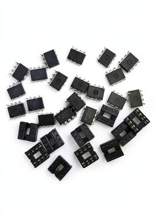 NE555 High Precision Timer IC Eborsi-DIP-8 20pcs + 8-Pin Socket 10pcs-0