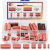 Taiss 35PCS Double Row DIP Switch Kit 1-2-3-4-6-8-10 Position 2.54mm-0