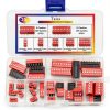 Taiss 35PCS Double Row DIP Switch Kit 1-2-3-4-6-8-10 Position 2.54mm-4