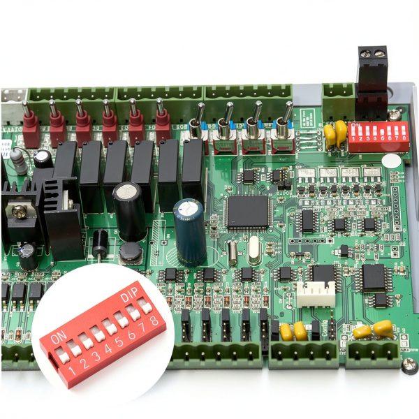 40PCS Double Row Dip Switch Assorted Kit Kulannder 2.54mm Red Switch-1