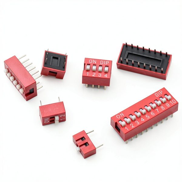 Taiss 35PCS Double Row DIP Switch Kit 1-2-3-4-6-8-10 Position 2.54mm-1