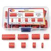 Taiss 35PCS Double Row DIP Switch Kit 1-2-3-4-6-8-10 Position 2.54mm-3