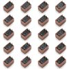 Fielect 20pcs DIP Switch Horizontal Toggle 1-2 Positions 2.54mm Pitch for Circuit Breadboards PCB Red-4