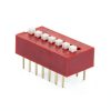 10PCS DIP Switch 2.54mm Red Inline 7‑Position by LUORNG PCB-2